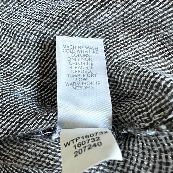 J. Jill Pure Jill Medium M Linen Boxy Tunic Top Open Weave Pull Over - Picture 6 of 9